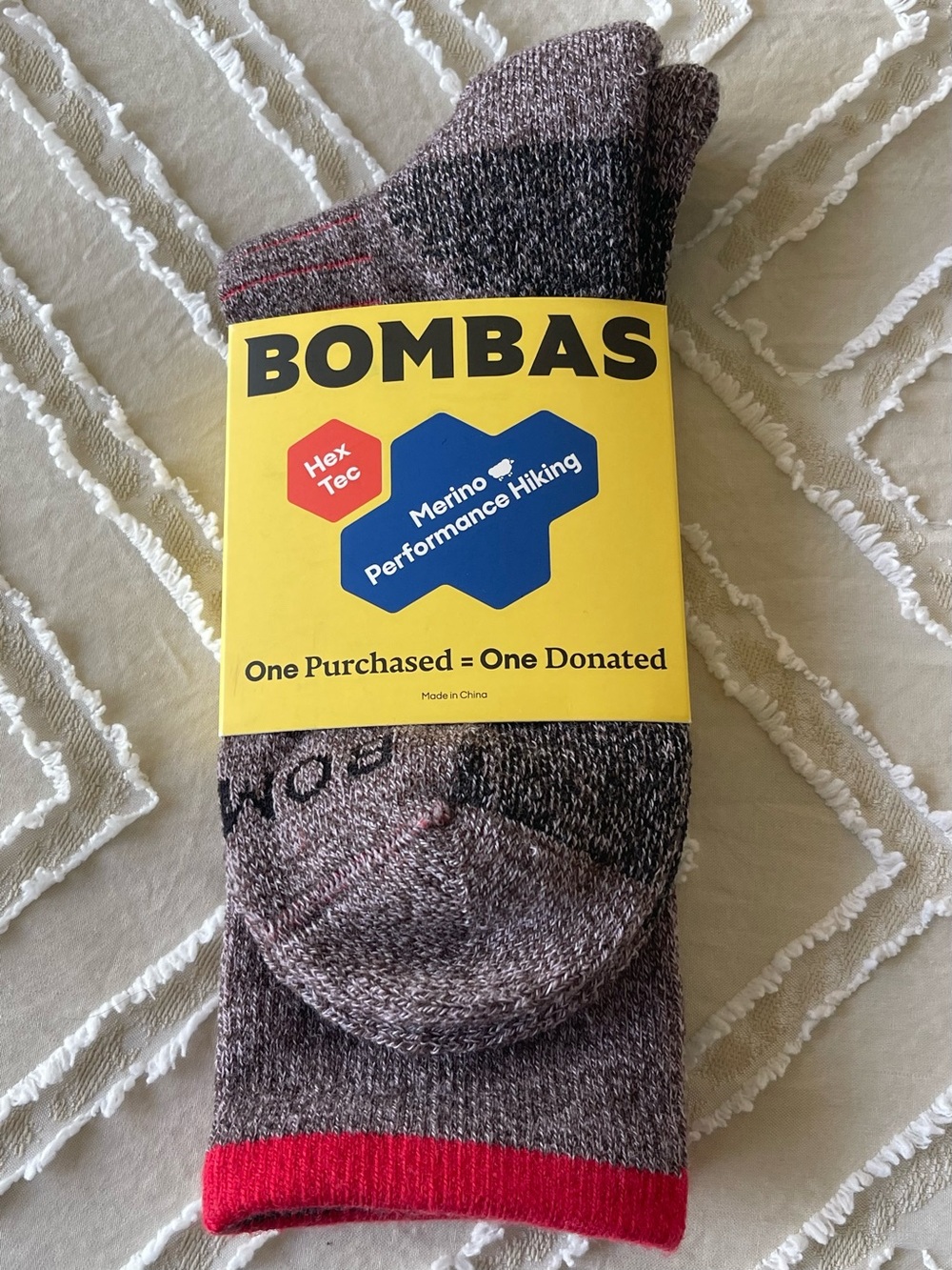 Bombas Hex Tec Merino Performance Hiking Socks Women’s Medium NEW